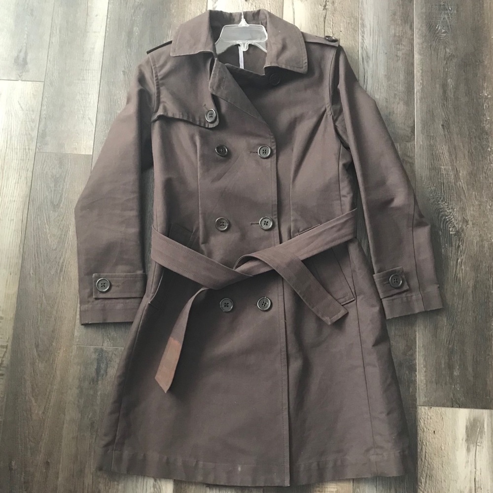 Chocolate Brown GAP Trench Coat